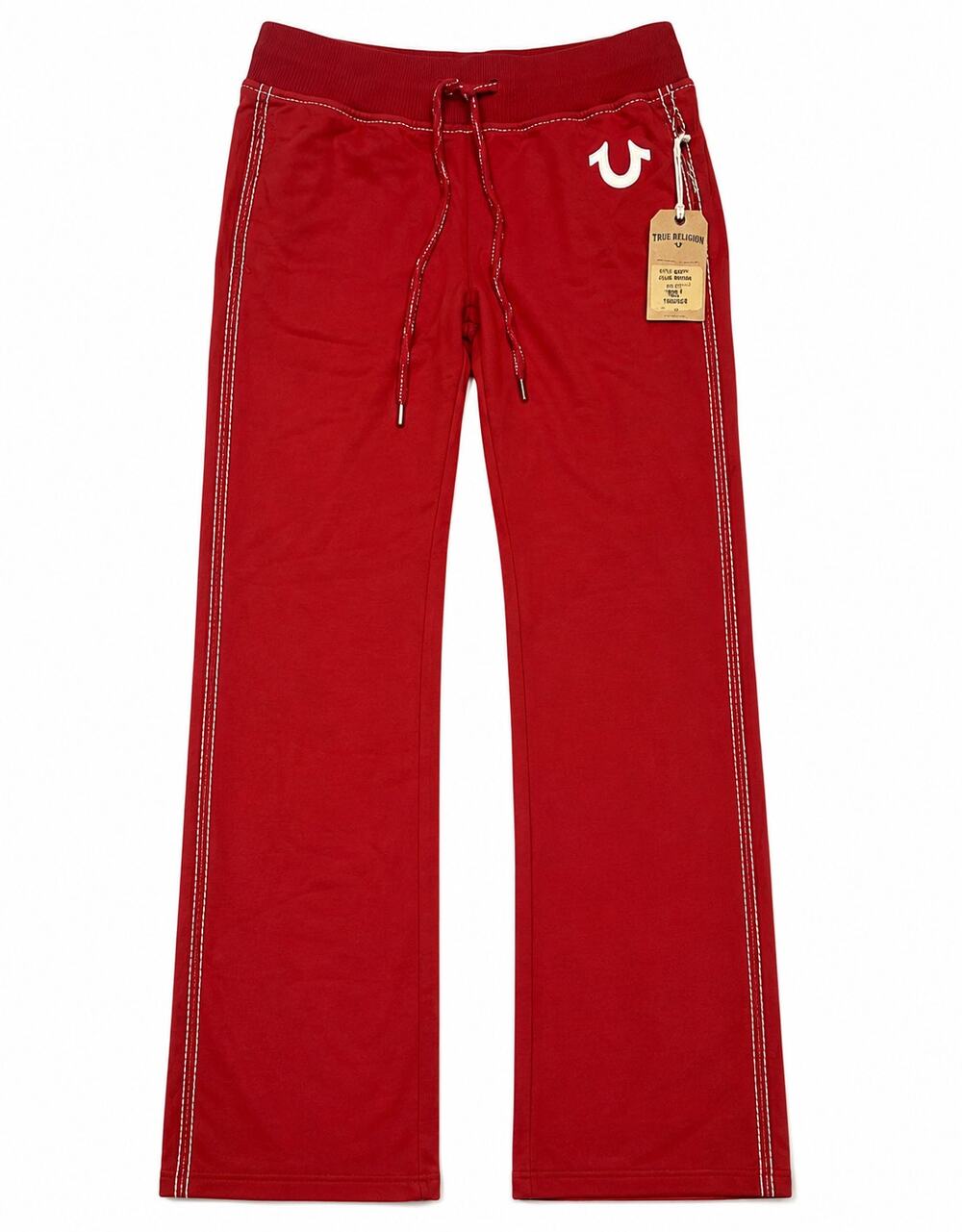 True Religion Big T Sweatpants Matteo Red Women's XS NWT Jogger Lounge Pants